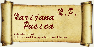 Marijana Pušica vizit kartica